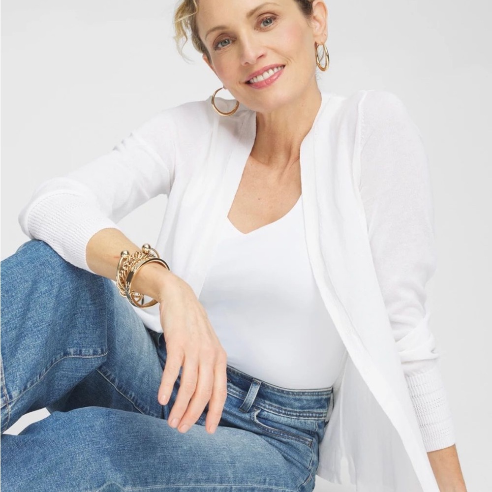 Chico’s microfiber tank, white (size 2)